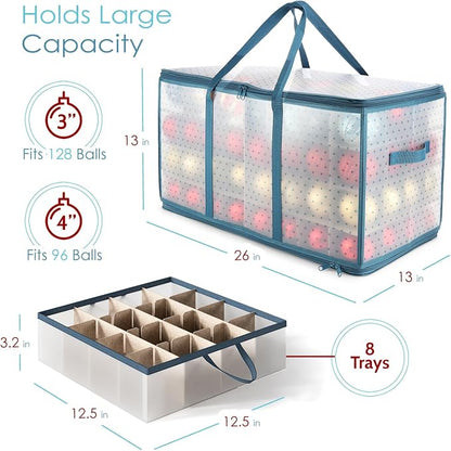 Large Christmas Ornament Storage Box - Image 3