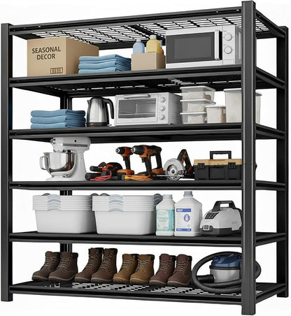 Storage Shelving Unit 6-Tier Heavy Duty Garage Shelves Metal Organizer Utility by DarubtesForanideallife