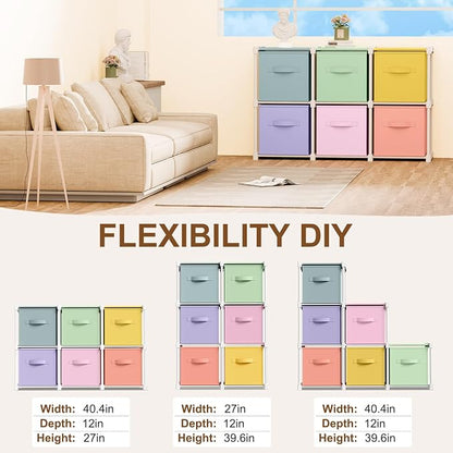 Briwooody 6 Cube Storage Organizer Bins - Image 4