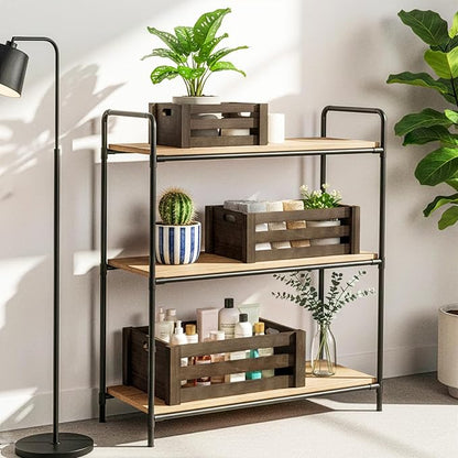 Lawei Set of 3 Wood Nesting Storage Crates - Image 8