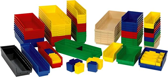 Quantum Storage QSB114 Hanging Plastic Shelf Bin Storage Containers - Image 4