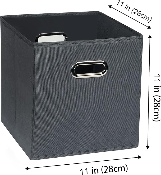 Yunkeeeper storage bins Cubes, Fabric Cube Organizer - Image 2