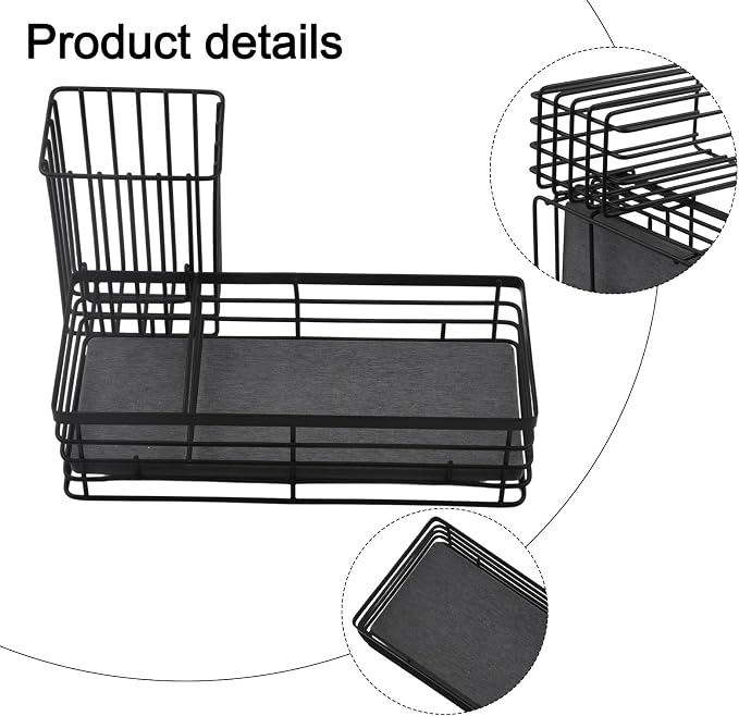 Efficient Sink Caddy with Removable Brush Holder and Water Absorbent Diatomite - Image 8