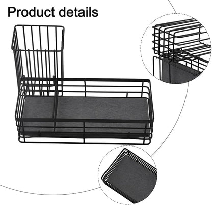 Efficient Sink Caddy with Removable Brush Holder and Water Absorbent Diatomite - Image 8