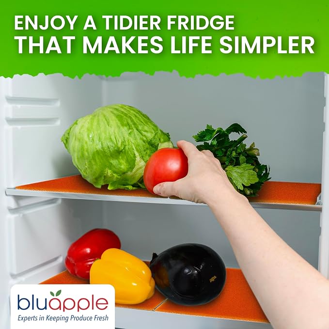 Bluapple FreshMats, Refrigerator Bin Liner, Fridge Drawer Mats, Crisper Life - Image 6