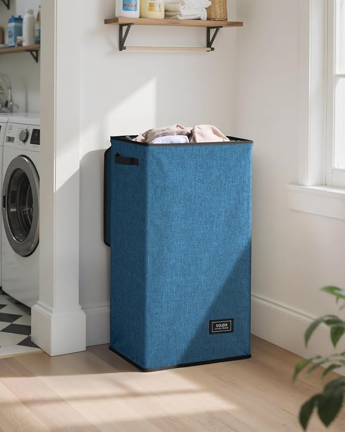SOLEDI Laundry Hamper with Lid 100L Large & Tall Collapsible Laundry Baskets - Image 2