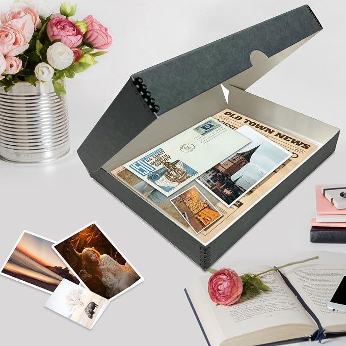 Lineco Clamshell Archival Storage Box, 9.5x12.5x1.75 Inch, Organize and Store - Image 5