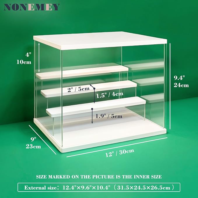 NONEMEY Clear Acrylic Display Case Stand - Image 6