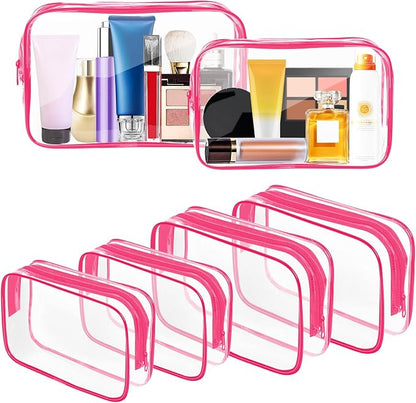 AURUZA Clear Makeup Bag, Portable Travel Toiletry Bags by AURUZA