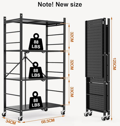 Himix 4-Tier Foldable Storage Shelf - Image 3
