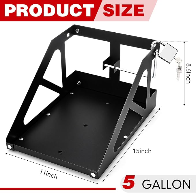 MorningRo 1 Pack 5 Gallon Gas Can Holder - Image 2