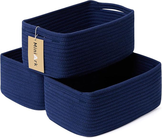 Small Storage Baskets for Organizing | Closet Organizer Bins | Shelf Toy Basket by MiniArkStorageBasketsHome