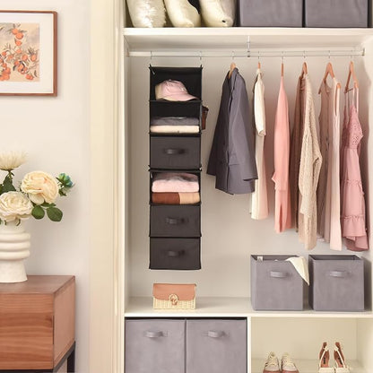 GRANNY SAYS 6-Shelf Hanging Closet Organizers and Storage, Separable to 2 Pack - Image 2