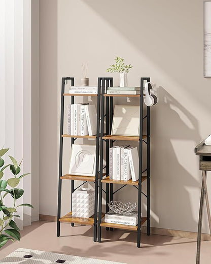 Hzuaneri Ladder Shelf, Freestanding Corner Storage Shelf | Bookcase - Image 4