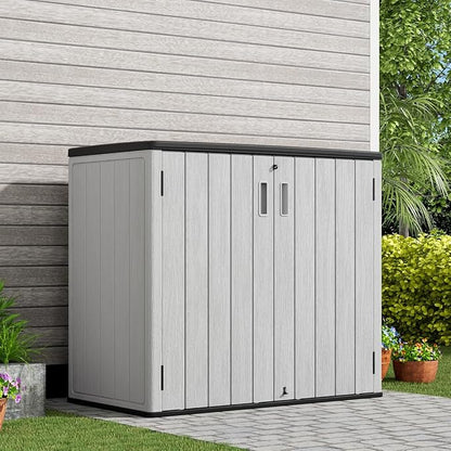 KINYING Outdoor Horizontal Storage Sheds, 37 Cu.ft Outdoor Storage Cabinet - Image 2