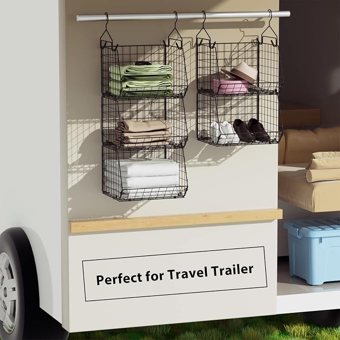 4 Tier Closet Hanging Organizer, Closet Organizers and Storage - Image 9