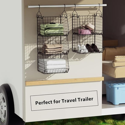 4 Tier Closet Hanging Organizer, Closet Organizers and Storage - Image 9