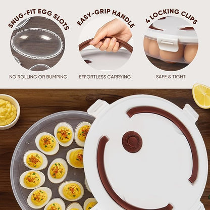 77L 2-Pack Deviled Egg Container - Image 2