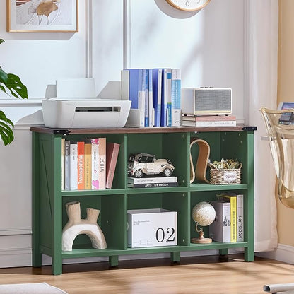 Joaxswe 6 Cube Storage Organizer, Farmhouse Green 47 Inch Wide Horizontal by Joaxswe