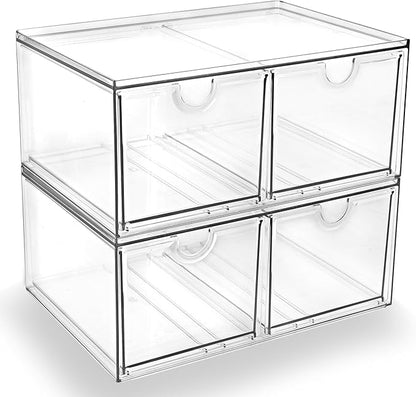 Prsildan Acrylic Storage Drawers Clear Makeup Organizer by Prsildan