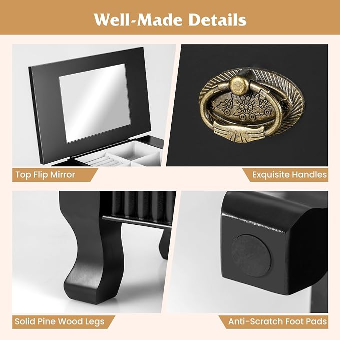 Giantex Standing Jewelry Cabinet - Image 9