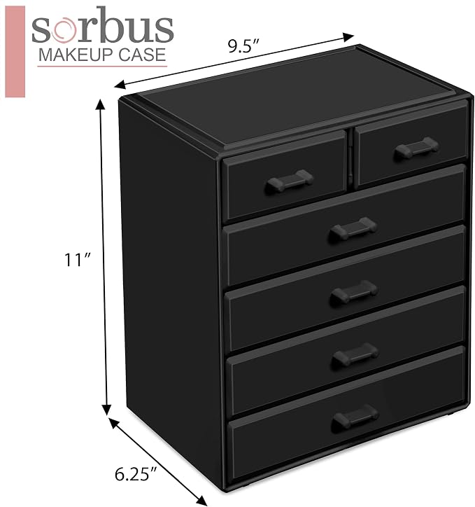 Sorbus Acrylic Makeup Organizer - Image 2