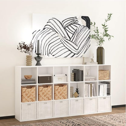 Wooden 9 Cube Storage Organizer - Image 5