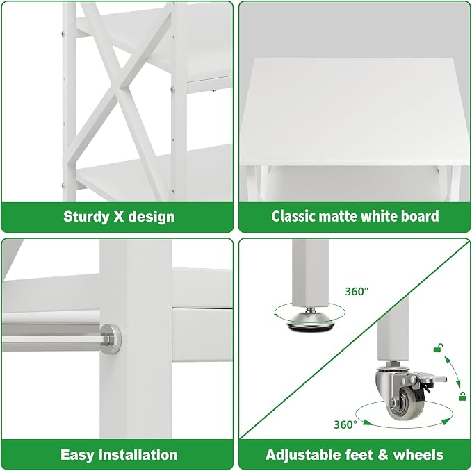 Ollieroo 3 Tier Printer Stand, Large Table - Image 7