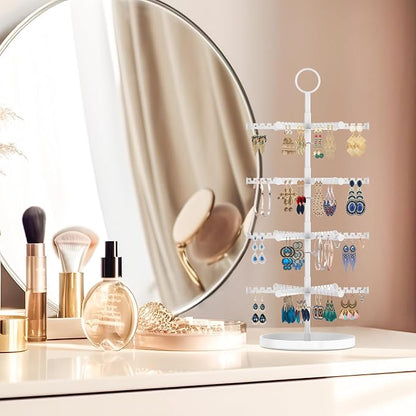MODOWEY Rotating Earring Holder Organizer Tree Adjustable Display - Image 6