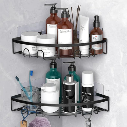 Corner Shower Caddy, 2 Pack Adhesive Bathroom Shower Corner Organizer Shelf by Kerisgo