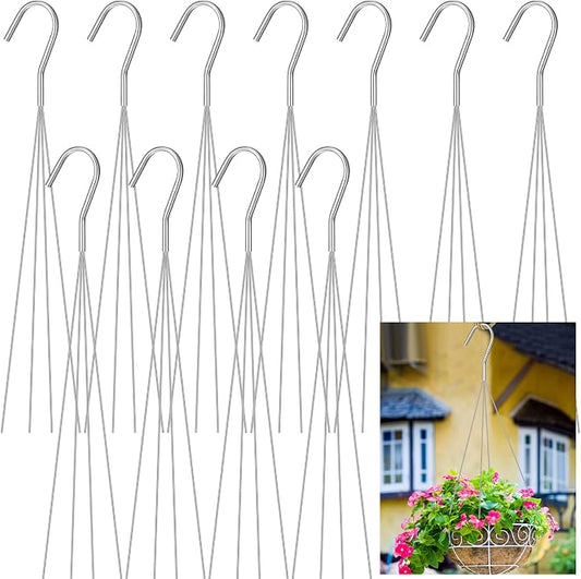 Mixweer 12 Pcs 24 Inch Wire Plant Hangers by Mixweer