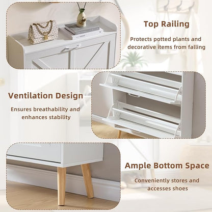 LEYAOYAO Shoe Cabinet Storage for Entryway - Image 5