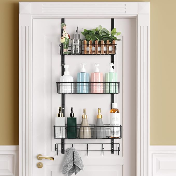 ETELI Over the Door Pantry Organizer 3 Tier Hanging Basket Back Door Storage by ETELI