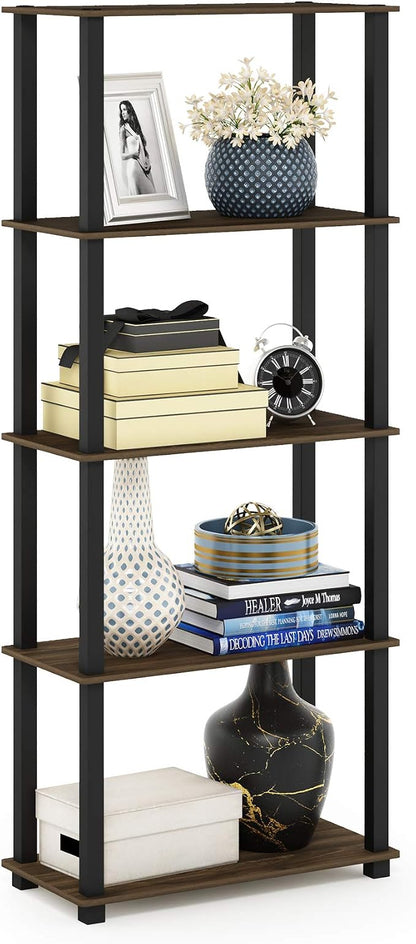 Furinno TURN-S-TUBE Book Shelf, 5-Tier Toolless Storage Shelves by Furinno-FitsYourSpaceFitsYourBudget
