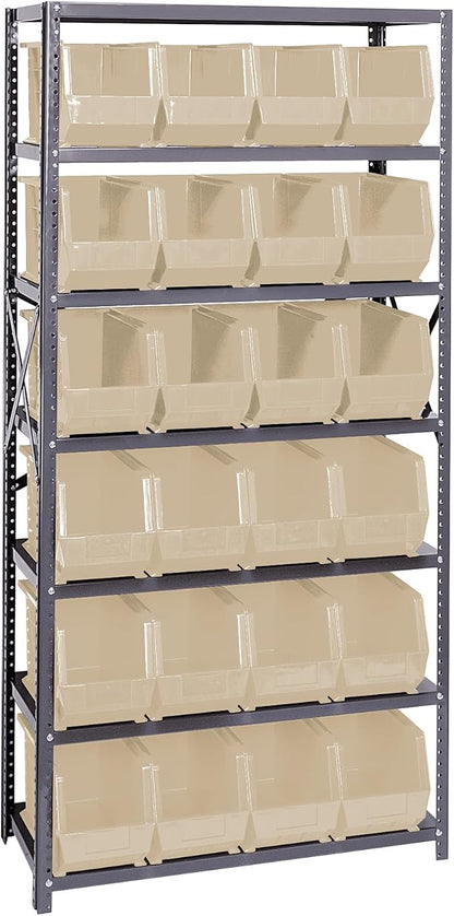 Quantum Storage Systems QSBU-265IV Giant Open Hopper Steel Shelving System by QuantumStorageSystems
