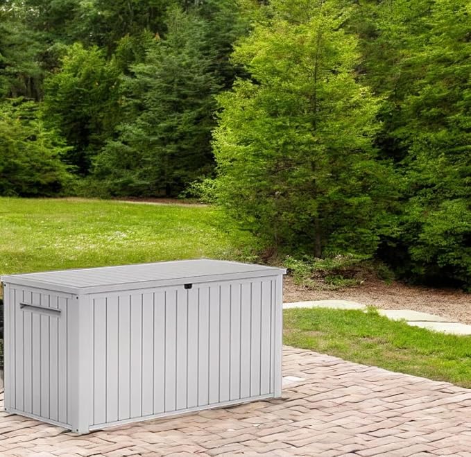 Outdoor Storage Box with Lockable Lid - Image 6