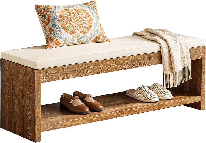 Tribesigns 2-Tier Entryway Bench - Image 9