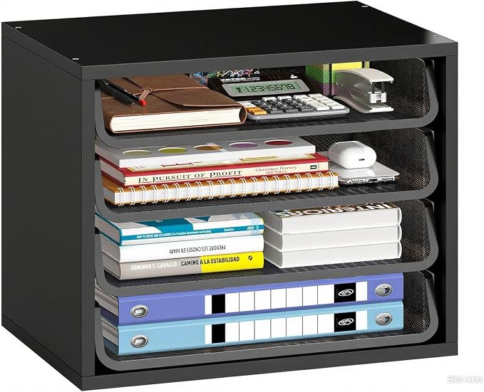 Simple Trending Desk File Organizers, 4-Tier Letter Tray Paper Organizer by SimpleTrending