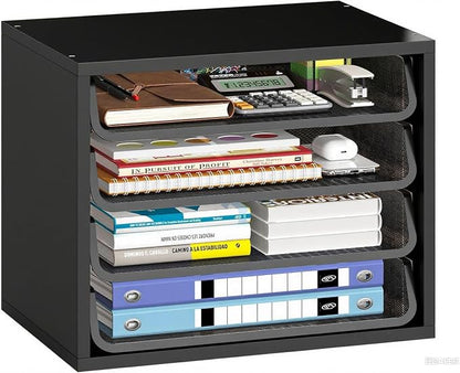 Simple Trending Desk File Organizers, 4-Tier Letter Tray Paper Organizer by SimpleTrending