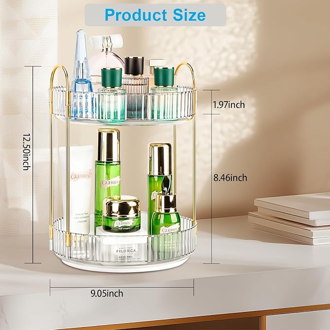 360 Rotating Makeup Organizer - Image 3