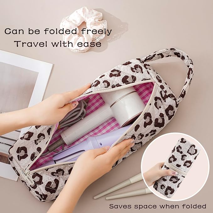 Quilted Hair Tools Travel Bag，Hair Styling Accessories Storage Case - Image 2