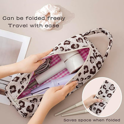 Quilted Hair Tools Travel Bag，Hair Styling Accessories Storage Case - Image 2
