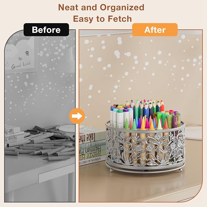 EKNITEY Pencil Pen Holder For Desk - Image 6