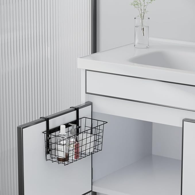MaraFansie Basket with Hook, Grid Storage Basket, Over the Cabinet Door - Image 3