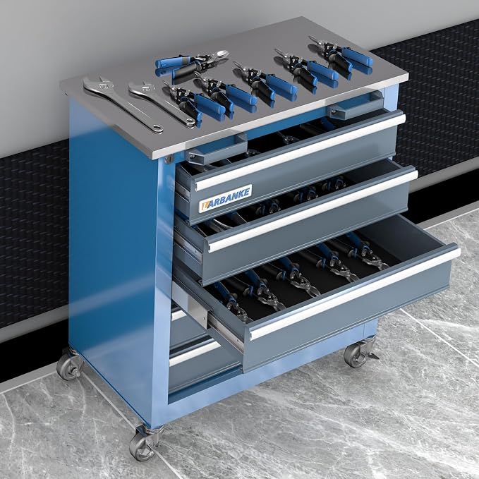 LARBANKE 5-Drawer Tool Chest, Rolling Tool Chest - Image 2