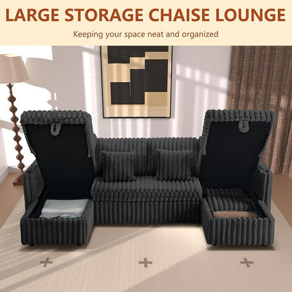 107'' Sectional Sleeper Sofa - Image 4