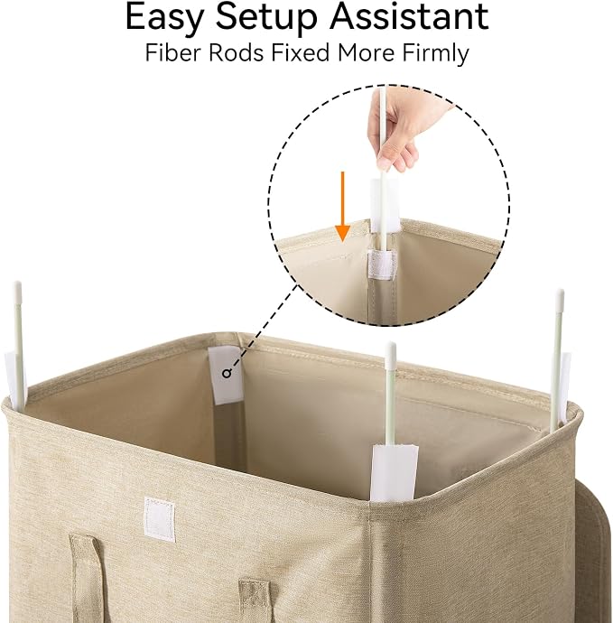 WOWLIVE 100L Laundry Hamper - Image 7