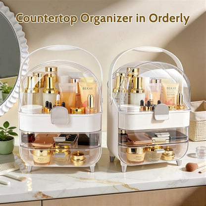 Makeup Organizer with Drawers-Cosmetic Display Case - Image 4