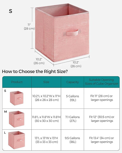 SONGMICS Storage Cubes, 11-Inch Non-Woven Fabric Bins - Image 6