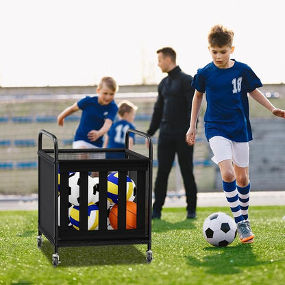 Ball Storage Cart, Sports Equipment Organizer - Image 7
